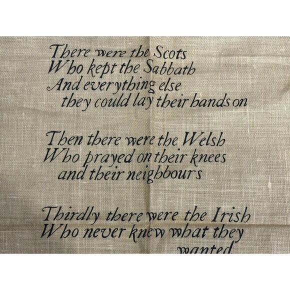 “As Others See Us” Linen tea towel By Linanne Made in U.K. 28 x 18 Diversity - Picture 10 of 14